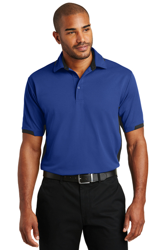 Port Authority Mens Dry Zone Color Block Ottoman Polo Shirt