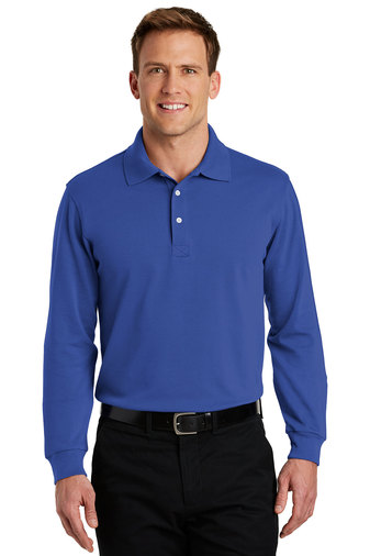 Port Authority Men's Rapid Dry Long Sleeve Polo Shirt
