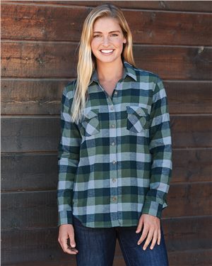 Weatherproof Women's Vintage Brushed Flannel Long Sleeve Shirt