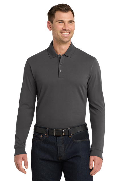 Port Authority EZ Cotton Long Sleeve Polo