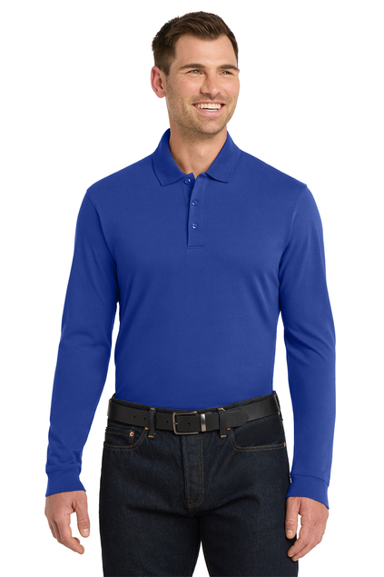 Port Authority EZ Cotton Long Sleeve Polo