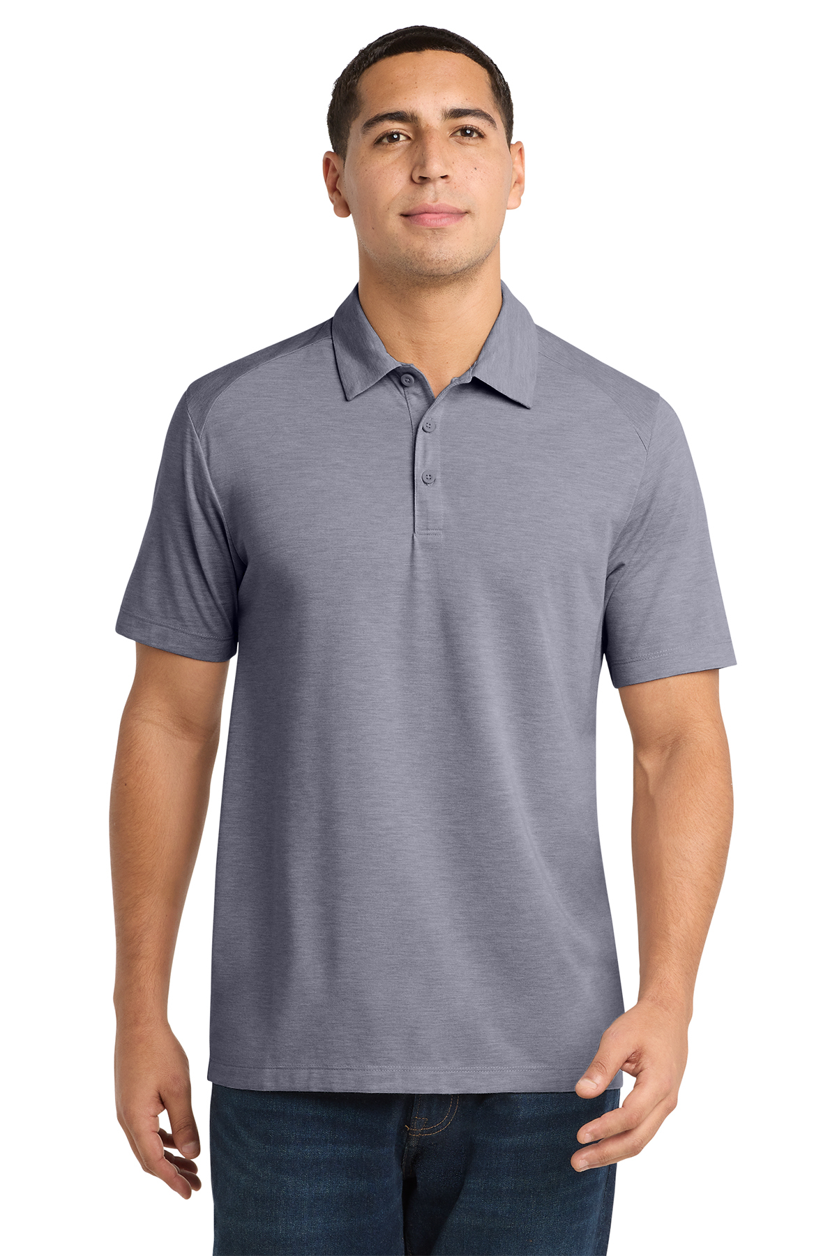 Sport-Tek Men's PosiCharge Tri-Blend Wicking Polo
