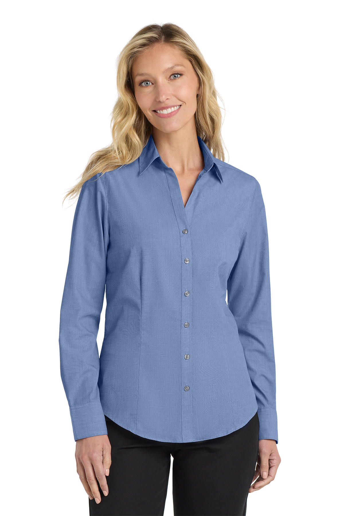 Port Authority Ladies Crosshatch Easy Care Button Down Shirt