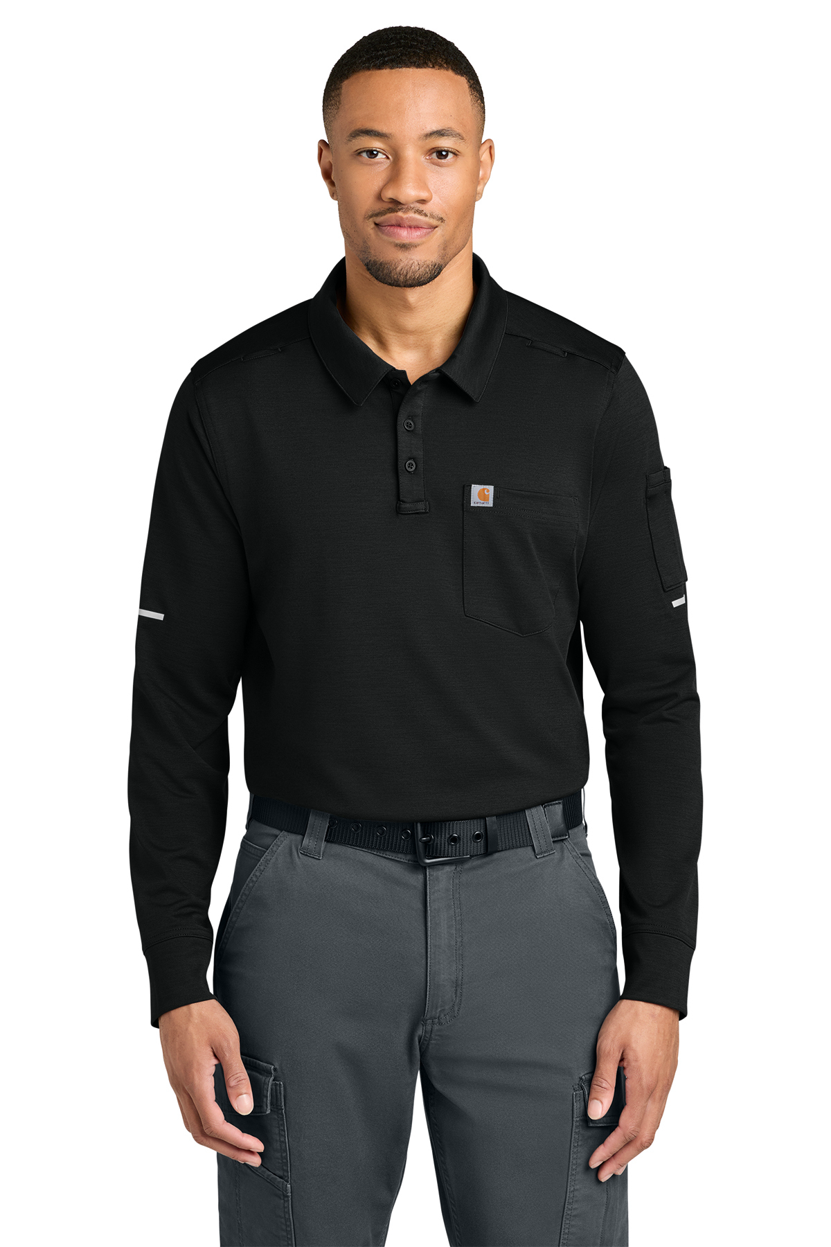 Carhartt Men's FLD & RSCU Long Sleeve Polo