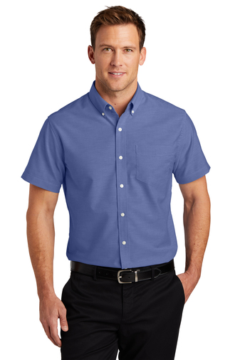 Port Authority Men's Short Sleeve SuperPro Oxford Shirt