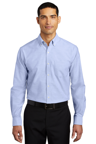 Port Authority Men's SuperPro Long-sleeve Oxford Shirt