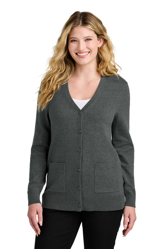 Women’s Easy Care Button-Up Cardigan Sweater, Embroidery, Screen Printing, Pensacola, Logo Masters International