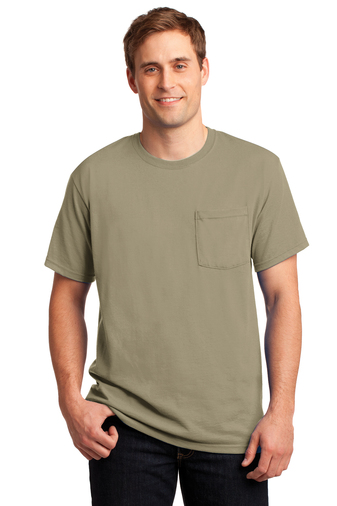 Jerzees Adult Screen Printed Heavyweight Blend Short-Sleeve Pocket T-Shirt