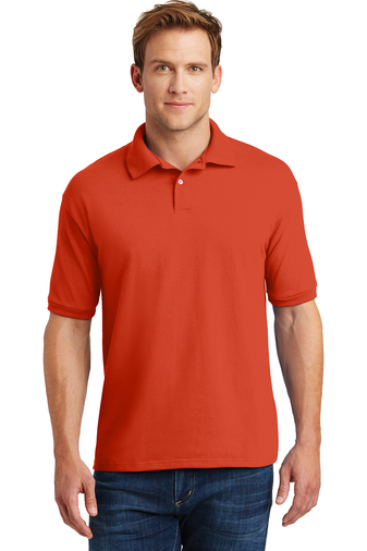 Hanes Mens EcoSmart 5.2 Ounce Jersey Knit Sport Shirt