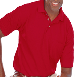 Blue Generation Adult Short Sleeve Blended Pocket Polo