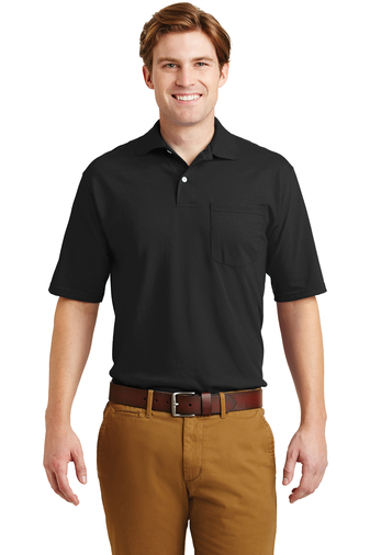 Jerzees Mens SpotShield 5.6-Ounce Jersey Knit Sport Shirt with Pocket